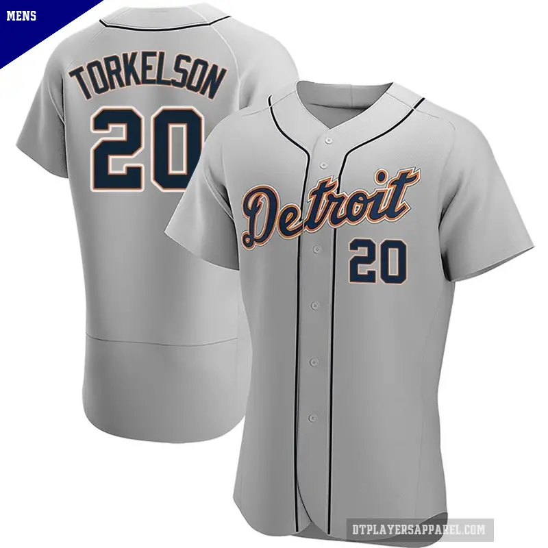 Men's No.20 Spencer Torkelson Detroit Tigers Gray Authentic Road Jersey