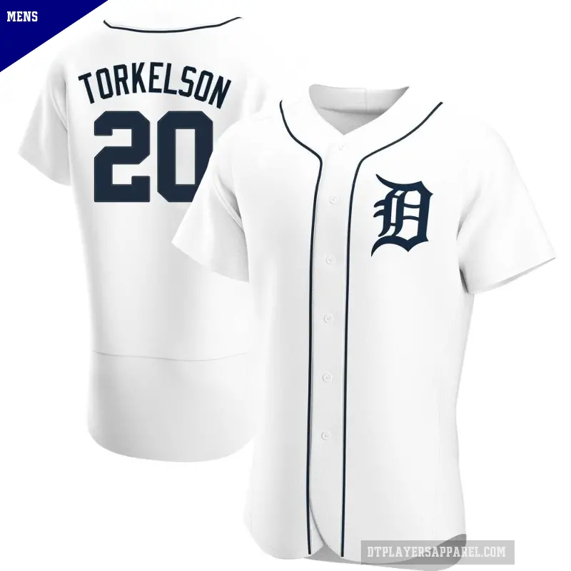 Men's No.20 Spencer Torkelson Detroit Tigers White Authentic Home Jersey