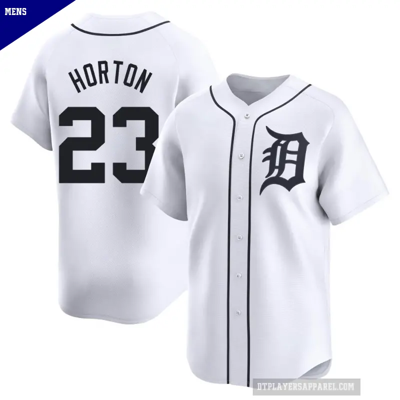 Men's No.23 Willie Horton Detroit Tigers White Limited Home Jersey