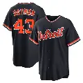 Men's No.43 James Outman Detroit Tigers Navy Replica Alternate 2nd Jersey