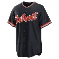 Men's No.43 James Outman Detroit Tigers Navy Replica Alternate 2nd Jersey