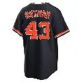 Men's No.43 James Outman Detroit Tigers Navy Replica Alternate 2nd Jersey