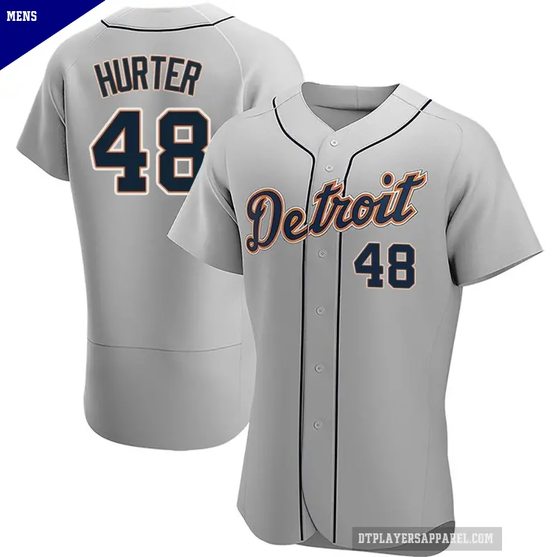 Men's No.48 Brant Hurter Detroit Tigers Gray Authentic Road Jersey