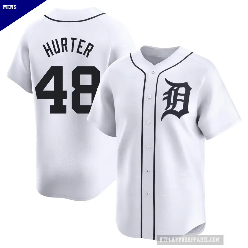 Men's No.48 Brant Hurter Detroit Tigers White Limited Home Jersey