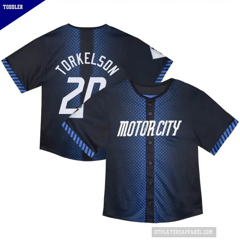 Toddler No.20 Spencer Torkelson Detroit Tigers Blue Limited & Preschool 2024 City Connect Jersey