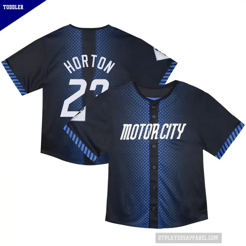 Toddler No.23 Willie Horton Detroit Tigers Blue Limited & Preschool 2024 City Connect Jersey