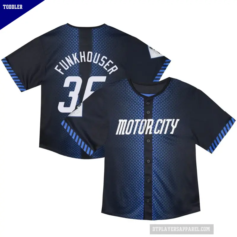 Toddler No.36 Kyle Funkhouser Detroit Tigers Blue Limited & Preschool 2024 City Connect Jersey