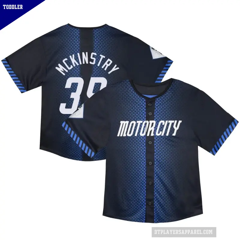 Toddler No.39 Zach McKinstry Detroit Tigers Blue Limited & Preschool 2024 City Connect Jersey