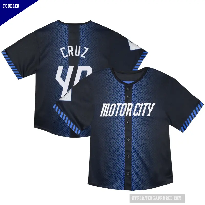 Toddler No.40 Trei Cruz Detroit Tigers Blue Limited & Preschool 2024 City Connect Jersey