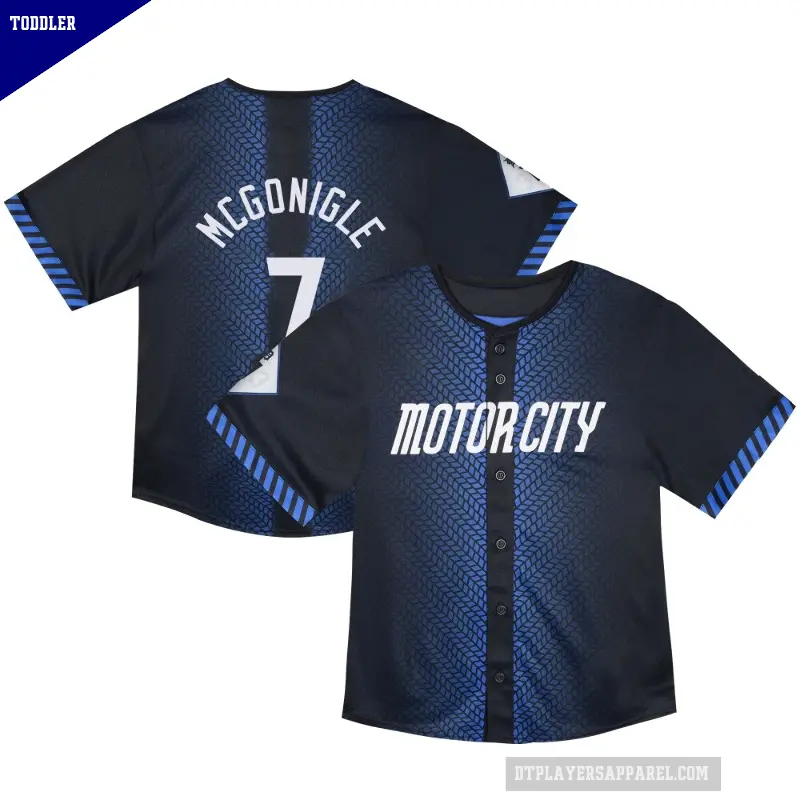 Toddler No.7 Kevin McGonigle Detroit Tigers Blue Limited & Preschool 2024 City Connect Jersey