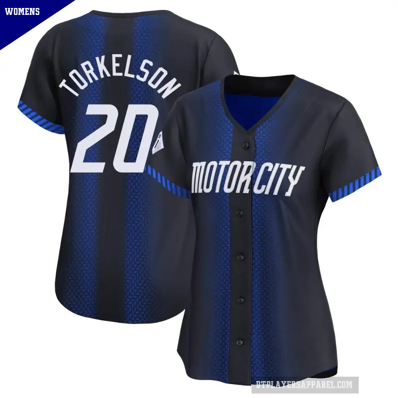 Women's No.20 Spencer Torkelson Detroit Tigers Blue Limited 2024 City Connect Jersey
