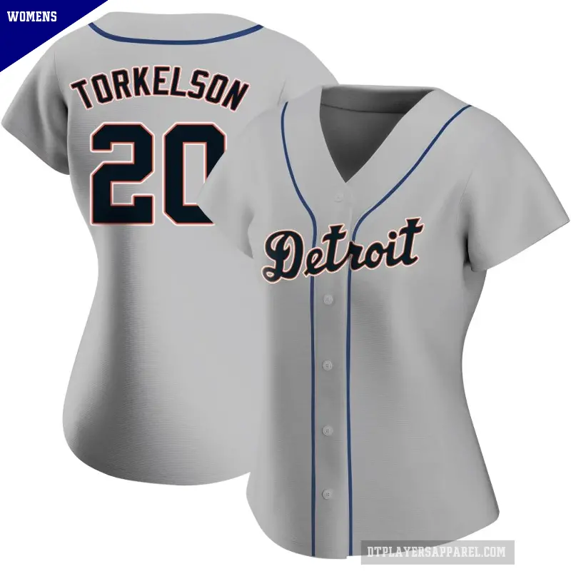 Women's No.20 Spencer Torkelson Detroit Tigers Gray Authentic Road Jersey