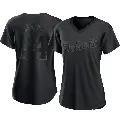 Women's No.64 Andrew Sears Detroit Tigers Black Replica Pitch Fashion Jersey