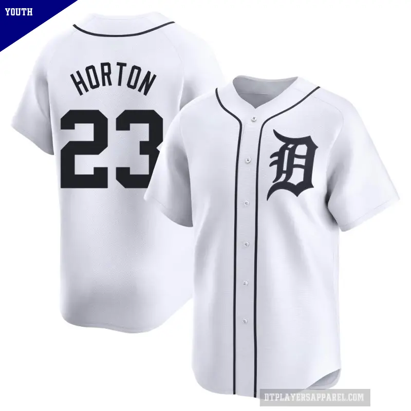 Youth No.23 Willie Horton Detroit Tigers White Limited Home Jersey